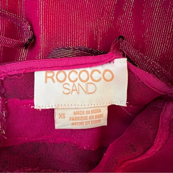 Rococo Sand Emi Long Dress in Metallic Red Ombre - Picture 9 of 10